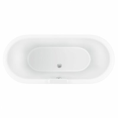British Baths Clifton Double Ended 1695 Roll-Top Freestanding Bath ...