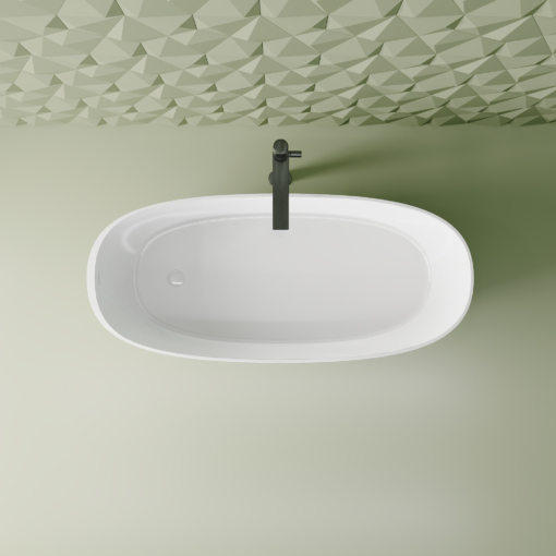 British Baths Varna 1400 Solid Surface Stone Resin Freestanding Bath